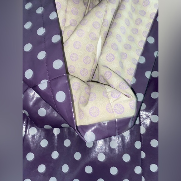 Du Pareil Au Meme Toddler Polka Purple Raincoat Size 4 - Picture 4 of 9